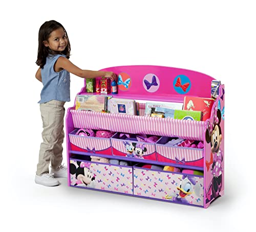 Delta Children Deluxe Book Toy Organizer Disney Minnie Mouse 4