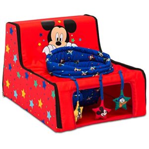 Delta Children Disney Mickey Mouse Sit N Play Portable Activity Seat For Babies By Floor Seat For Infants 175x21x14 Inch Pack Of 1