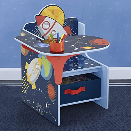 Delta Children Space Adventures Chair Desk With Storage Bin Blue 2