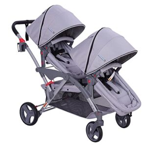 DuoSync Twin Stroller Tandem Stroller Double Pram New Born Toddler
