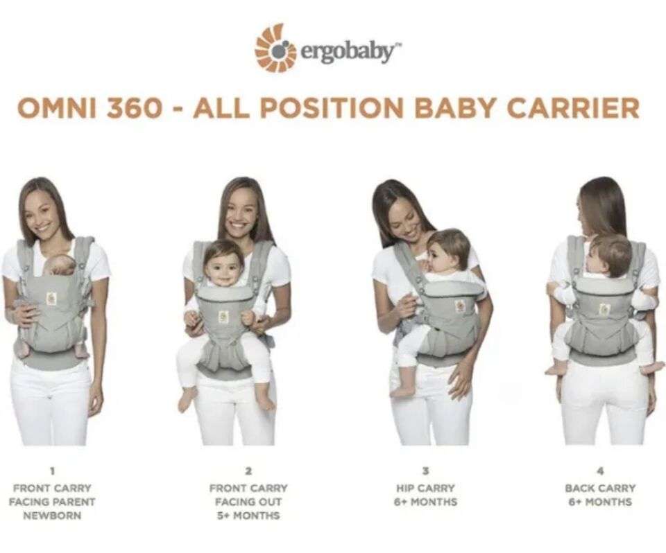 Ergobaby Omni Breeze Newborn Baby Toddler Carrier Omni 360 Ring Sling Wrap