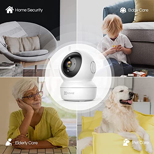 Ezviz Security Camera1080p Hd Indoor Wifi Camerapan Tilt 360 Home Surveillance Ip Camerasmart Night Visiontwo Way Audio Baby Pet Indoor Monitorcompatible With Alexa Google C6n 1080p 3