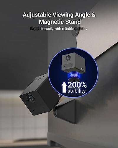 Ezviz Wireless Security Camera 1080p Hd Indoor Wifi Battery Home Ip Camera Baby And Pet Monitor Pir Detection Night Vision 2 Way Talk Easy Install 521g Sd And Cloud Storage Alexa Cb2 Black 3