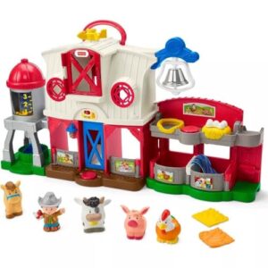 Fisher Price Little People Toddler Learning Toy Caring For Animals Farm Interactive Playset With Smart Stages For Ages 1 Years