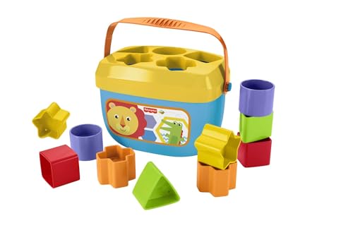 Fisher Price Stacking Toy Babys First Blocks Set Of 10 Shapes For Sorting Play For Infants Ages 6 Months