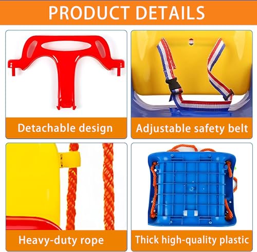 Homkai Kids Swing Set 3 In 1 Swings With Foldable Heavy Duty Metal Frame Stand Non Slip Swing Seat For Toddler Baby Jumper Indoor Outdoor Garden Playground Easy To Assemble Store 4