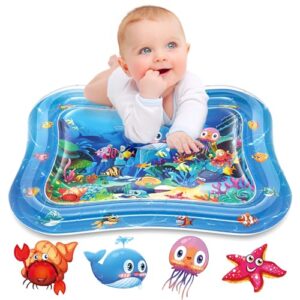 Infinno Inflatable Tummy Time Mat Premium Baby Water Play Mat For Infants And Toddlers Baby Toys For 3 To 24 Months Strengthen Your Baby Muscles Portable