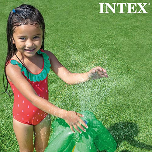 Intex 57166ep Little Dino Dinosaur Themed Inflatable Backyard Pool Play Center With Palm Tree Sprayer Mini Slide And Inflatable Dinosaur 4