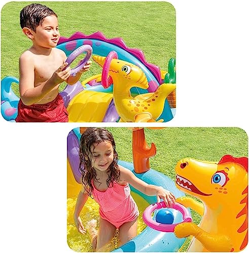 Intex Dinoland Play Center Multicolor Vibrant 131 Inch L X 90 Inch W X 44 Inch H 333m X 229m X 112m Inflated 2