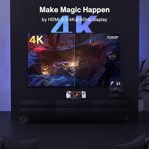 Ivanky 8 In 1 Docking Station For Asus Rog Ally X Valve Steam Deck Oled Lenovo Legion Go Msi Claw Rog Alloy Stream Deck Dock Hub With Hdmi 4k@60hz 1gbps Ethernet 3usb A 30 100w Usb C Charge 3