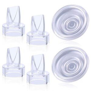 Juome 4pcs Duckbill Valves 2 Pcs Silicone Diaphragm Compatible With Momcozy Wearable Breast Pump S12 Pro S9 Pro S12 S9 Replacement Pump Parts Accessories