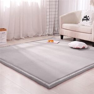 Large Baby Play Mat 3cm Thick Floor Mats For Kids Toddlers Crawling Tummy Time Foldable Crawling Mat For Boy Or Girl Child Room Bedroom Playroom Ancient Grey 150x200cm