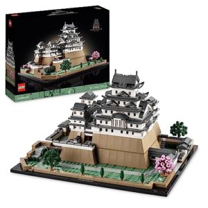 LEGO Architecture Himeji Castle, Collectible Model Building Kit for Adults, Idea for Fans of Creative Gardening and Japanese Culture, Relaxing 3D Puzzle or Desk Toy with Cherry Blossom Trees 21060