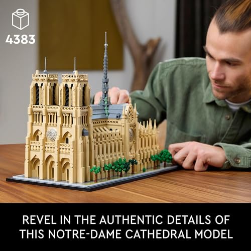 Lego Architecture Notre Dame De Paris Set 21061 Model Kit For Adults To Build Home Or Office Dacor Collectible Set For Lovers Of History Men Women Him Or Her 2