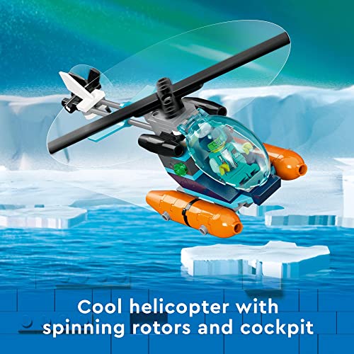 Lego City Arctic Explorer Ship 60368 Building Toy Settoy Boat That Floats With A Helicopter Dinghy Sub Viking Shipwreck 7 Minifigures And An Orca Figure 4