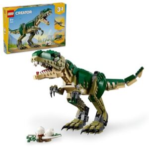 Lego Creator 3in1 T Rex To Triceratops To Pterodactyl Dinosaur Figures Kids Dino Building Toy Set For 9 Plus Year Old Boys Girls 31151