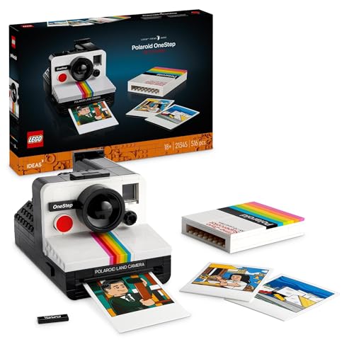 Lego Ideas Polaroid Onestep Sx 70 Camera Set For Adults Collectible Vintage Film Camera Model Kit With Details Relaxing Arts Crafts Activity For Women And Men Diy Desk Decor Accessory 21345