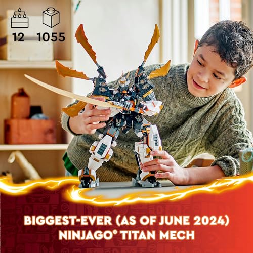 Lego Ninjago Coles Titan Dragon Mech 71821 Adventure Toy For Boys And Girls Ninja Playset With 1 Minifigure Birthday Toy For Kids Aged 12 And Over 2