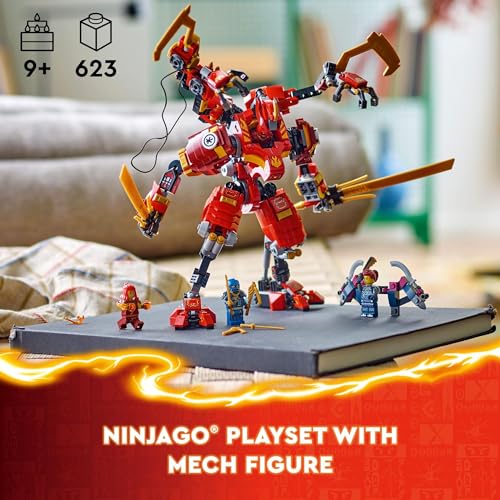 Lego Ninjago Kais Ninja Climber Mech 71812 Adventure Toy Set For Kids With Buildable Figure And 4 Minifigures For Boys And Girls Aged 9 Years Old And Over Who Love Independent Play 2