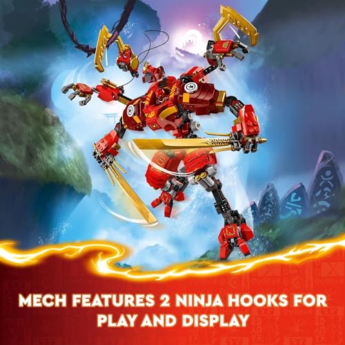 Lego Ninjago Kais Ninja Climber Mech 71812 Adventure Toy Set For Kids With Buildable Figure And 4 Minifigures For Boys And Girls Aged 9 Years Old And Over Who Love Independent Play 3