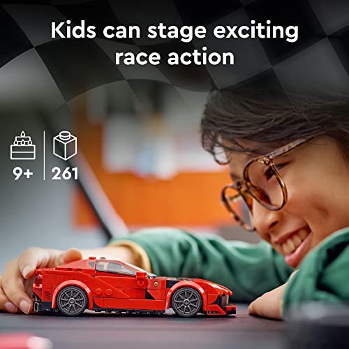 Lego Speed Champions Ferrari 812 Competizione 76914 Sports Car Collectible Model Kit Building Toy Set For Vehicle Fans And Kids Aged 9 Includes Racing Car Driver Minifigure 3