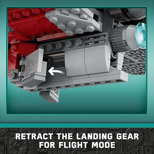 Lego Star Wars Ahsoka Tanos T 6 Jedi Shuttle 75362 Building Toy Set Fun Toy For Kids Aged 9 And Over Featuring A Buildable Stud Shooting Starship And 4 Characters 4