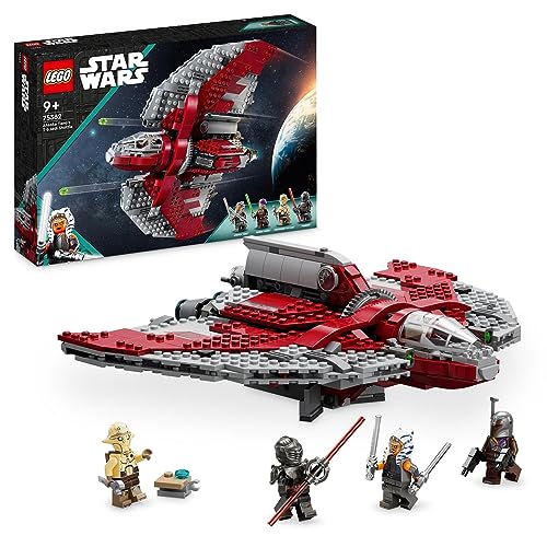 Lego Star Wars Ahsoka Tanos T 6 Jedi Shuttle 75362 Building Toy Set Fun Toy For Kids Aged 9 And Over Featuring A Buildable Stud Shooting Starship And 4 Characters