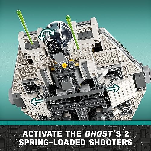 Lego Star Wars Ghost Phantom Ii Building Toy2 Buildable Star Ship Kids Toys For 10 Plus Year Boys Girls And Ahsoka Fans 5 Minifigures Including Jacen Syndulla And A Chopper Droid Figure 75357 3