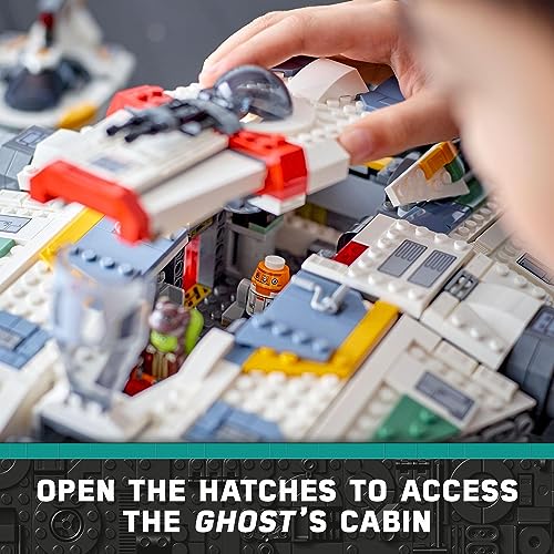 Lego Star Wars Ghost Phantom Ii Building Toy2 Buildable Star Ship Kids Toys For 10 Plus Year Boys Girls And Ahsoka Fans 5 Minifigures Including Jacen Syndulla And A Chopper Droid Figure 75357 4