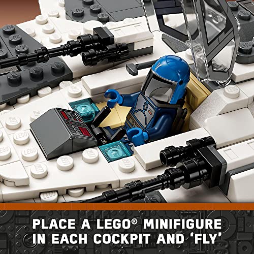 Lego Star Wars Mandalorian Fang Fighter Vs Tie Interceptor 75348 Building Toy Set Buildable Playset With 3 Lego Characters Including The Mandalorian 3