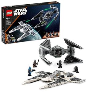 Lego Star Wars Mandalorian Fang Fighter Vs Tie Interceptor 75348 Building Toy Set Buildable Playset With 3 Lego Characters Including The Mandalorian