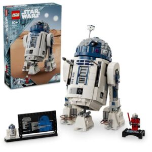 LEGO Star Wars R2-D2 Model Kit, Kids' Toy for 10+ Year Old Boys & Girls, Droid Figure with a 25th Anniversary Darth Malek Minifigure and Decoration Plaque, Memorabilia Set for Home Decor 75379