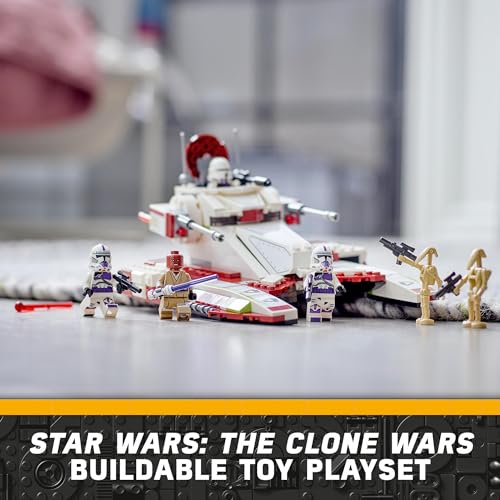 Lego Star Wars Republic Fighter Tank Building Toy The Clone Wars Kids Toy With 4 Character Minifigures Including Mace Windu And 2 Battle Droid Figures For 7 Plus Year Old Boys Girls Fans 75342 2
