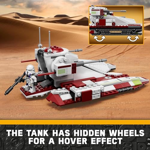 Lego Star Wars Republic Fighter Tank Building Toy The Clone Wars Kids Toy With 4 Character Minifigures Including Mace Windu And 2 Battle Droid Figures For 7 Plus Year Old Boys Girls Fans 75342 4