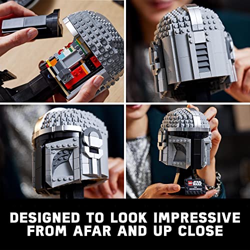 Lego Star Wars The Mandalorian Helmet 75328 Creative Building Kit For Adults Collectible Build And Display Model Fun Surprise Treat For Fans 3