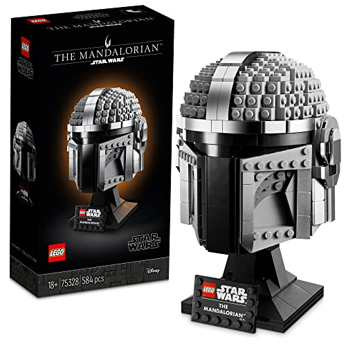 Lego Star Wars The Mandalorian Helmet 75328 Creative Building Kit For Adults Collectible Build And Display Model Fun Surprise Treat For Fans