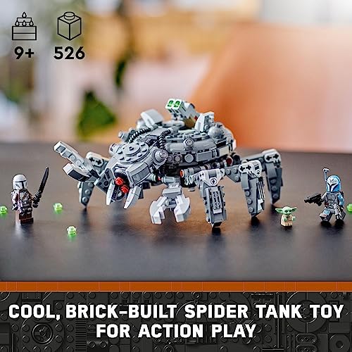Lego Star Wars The Mandalorian Spider Tank 75361 Building Toy Setbuildable Mech And 3 Characters With Weapons And Accessories For Creative Play 2