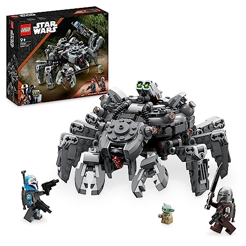 Lego Star Wars The Mandalorian Spider Tank 75361 Building Toy Setbuildable Mech And 3 Characters With Weapons And Accessories For Creative Play