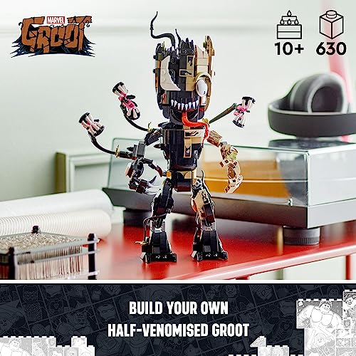 Lego Super Heroes Marvel Venomised Groot 76249 Building Toy Set Transformable Model For Play And Display Fun For Kids Aged 10 2