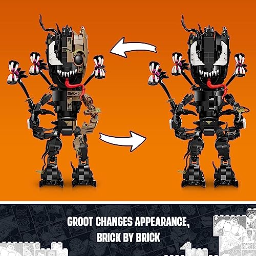 Lego Super Heroes Marvel Venomised Groot 76249 Building Toy Set Transformable Model For Play And Display Fun For Kids Aged 10 3