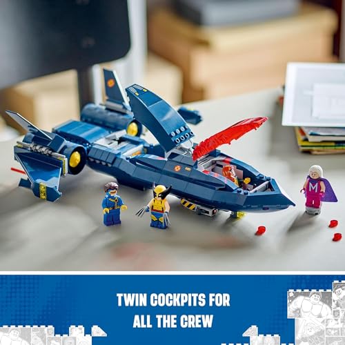 Lego Super Heroes Marvel X Men X Jet 76281 Buildable Toy Plane Fighter Model Building Kit With Super Hero Minifiguresfor Kids Boys And Girls Aged 8 And Over 3