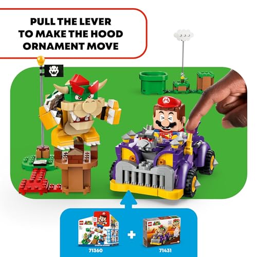 Lego Super Mario Bowser Muscle Car Expansion Set 71431 Collectible Toy For Kids With A Character Figuretoys For Boys Girls And Gamers Aged 8 And Over 4