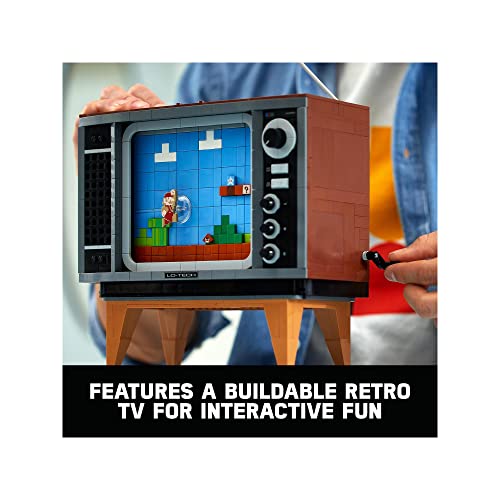 Lego Super Mario Nintendo Entertainment System 71374 Building Kitcreative Set For Adults Build Your Own Lego Nes And Tv 2