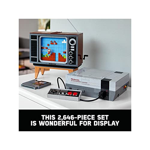 Lego Super Mario Nintendo Entertainment System 71374 Building Kitcreative Set For Adults Build Your Own Lego Nes And Tv 4