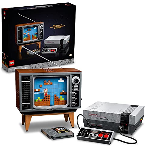 Lego Super Mario Nintendo Entertainment System 71374 Building Kitcreative Set For Adults Build Your Own Lego Nes And Tv