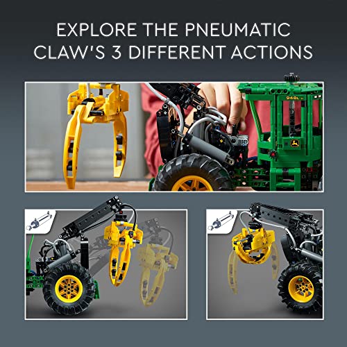 Lego Technic John Deere 948l Ii Skidder 42157 Building Toy Setconstruction Vehicle Toy With Pneumatic Functions And 4 Wheel Drive Model Building Kit For Engineering Enthusiasts 4