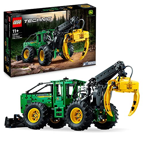 Lego Technic John Deere 948l Ii Skidder 42157 Building Toy Setconstruction Vehicle Toy With Pneumatic Functions And 4 Wheel Drive Model Building Kit For Engineering Enthusiasts