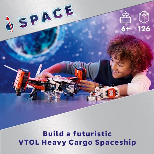 Lego Technic Vtol Heavy Cargo Spaceship Lt81 42181 Space Plane Toy Set Vehicle Building Toy Playset For Imaginative Play 2