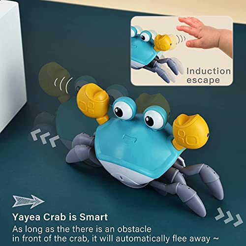 Lional Crawling Crab Baby Toy Infant Electronic Light Up Toys With Music And Light Crab Crawling Toy For Kids Toddle Baby Interactive Toys Baby Electronic Pet Toys For Boy And Girl Gift 4