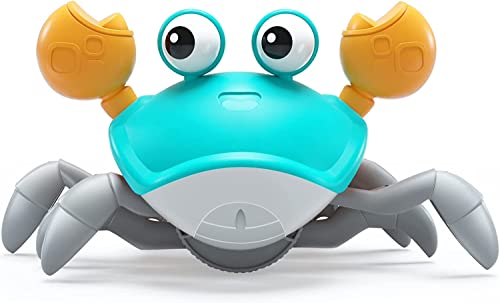 Lional Crawling Crab Baby Toy Infant Electronic Light Up Toys With Music And Light Crab Crawling Toy For Kids Toddle Baby Interactive Toys Baby Electronic Pet Toys For Boy And Girl Gift